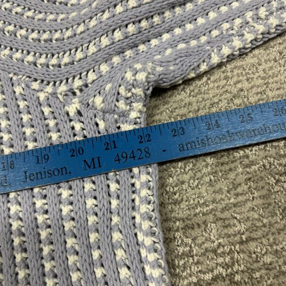 Haven Well Within Sweater Womens Large Open Knit Chunky Turtleneck Lavender New - Picture 8 of 9